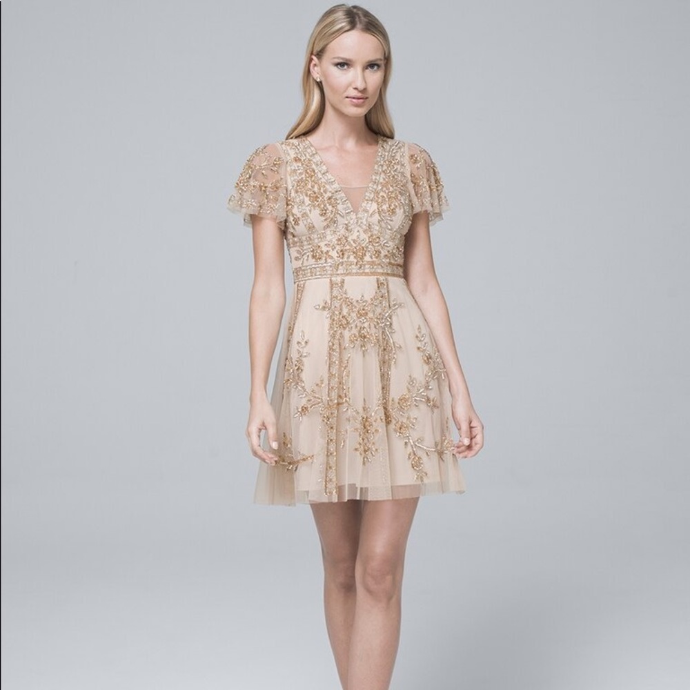 Aidan Mattox Beaded Cocktail Dress NWT